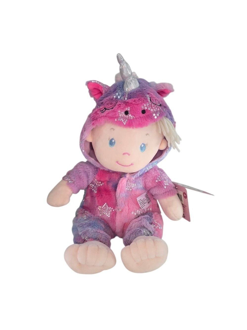 June Garden Unicorn Stuffed Baby Doll 12 Inch